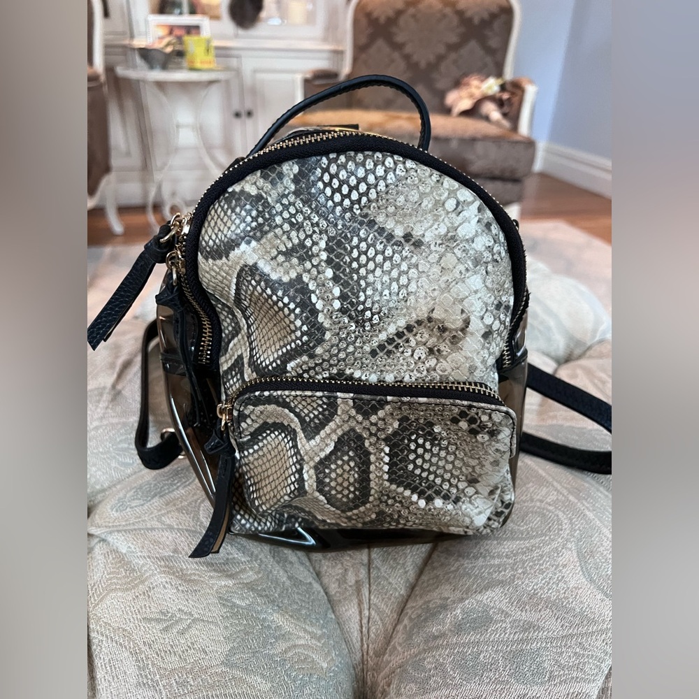 Free people Snakeskin Pattern Mini Backpack